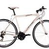 KS Cycling Fahrrad Fitnessbike Alu Lightspeed RH 60 cm, Weiß, 28, 278B